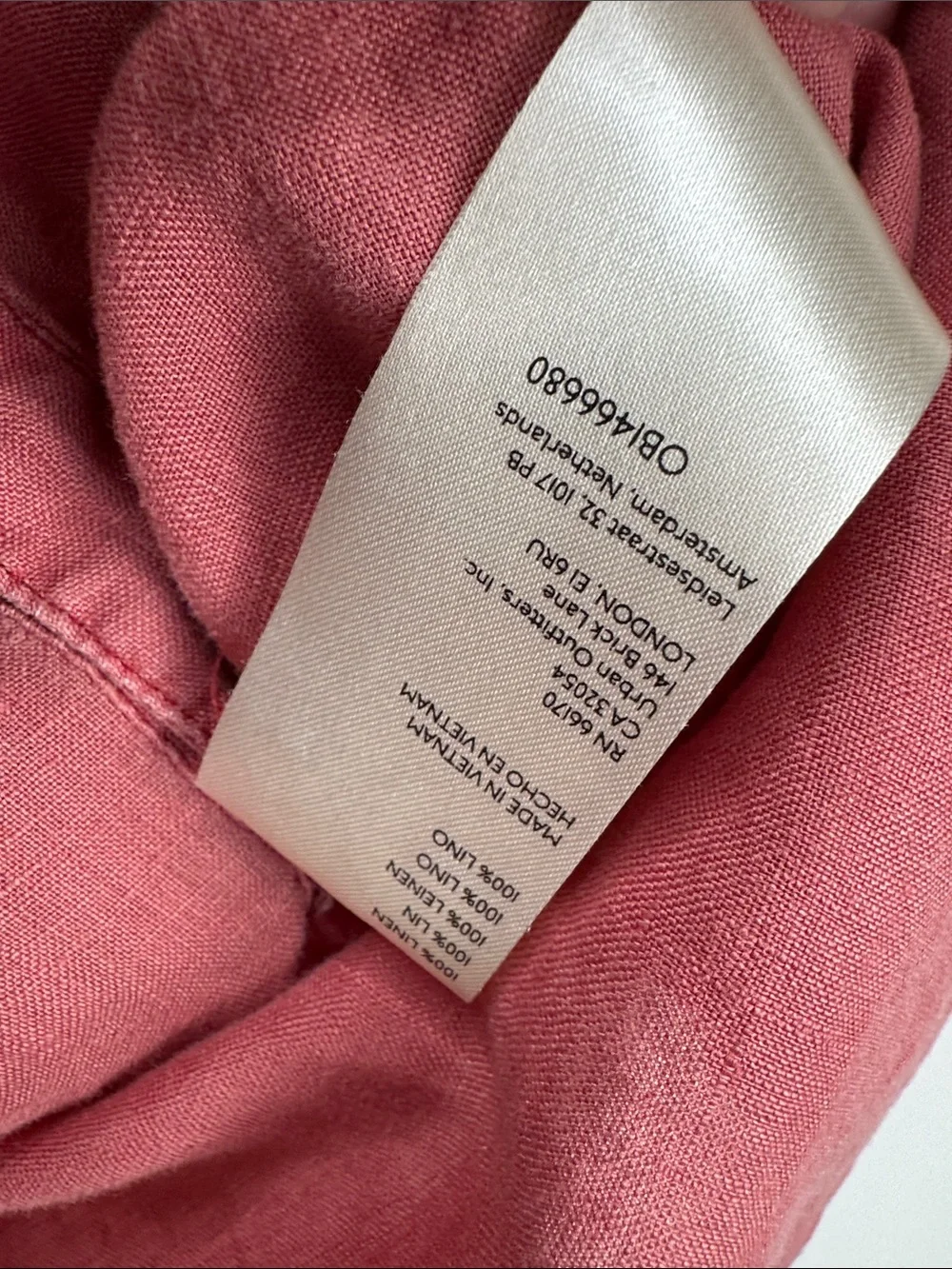 Pilcro Anthropologie Linen Button Front Puff Sleeve Blouse Dusty Rose Small
